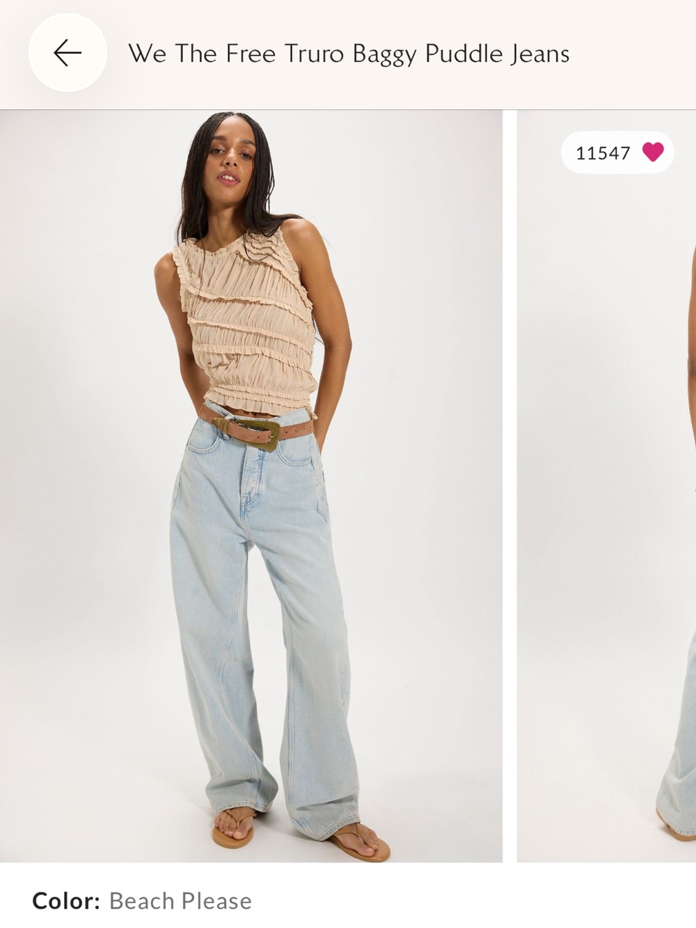 Free people Truro baggy jeans